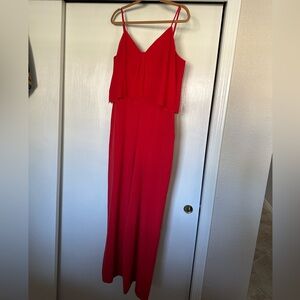 Elegant Red Jumpsuit
